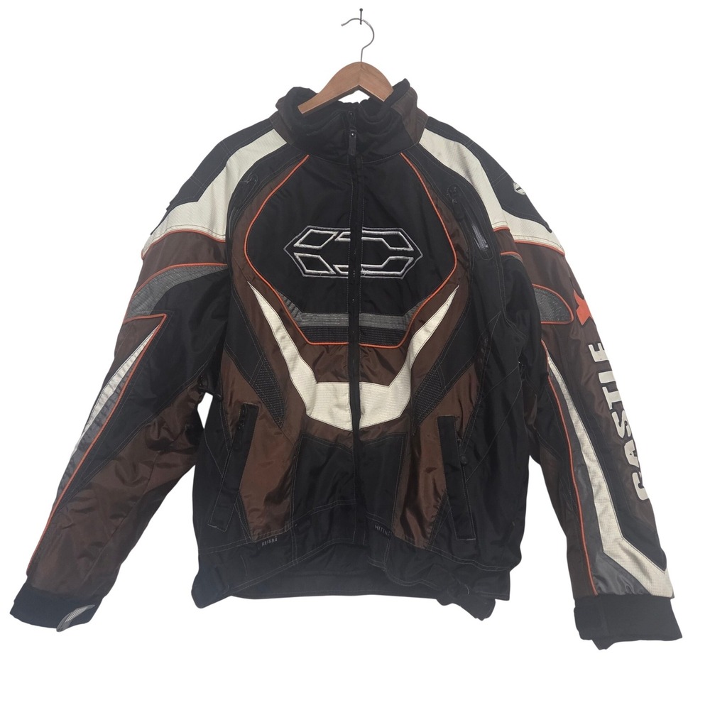 Castle X Reissa Motor Sports Racing Snowmobile Jacket Removable Liner Men's XL
